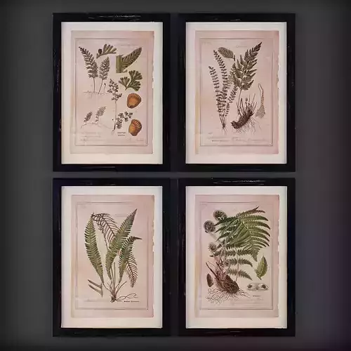 Picture Frames Low-poly 3D model