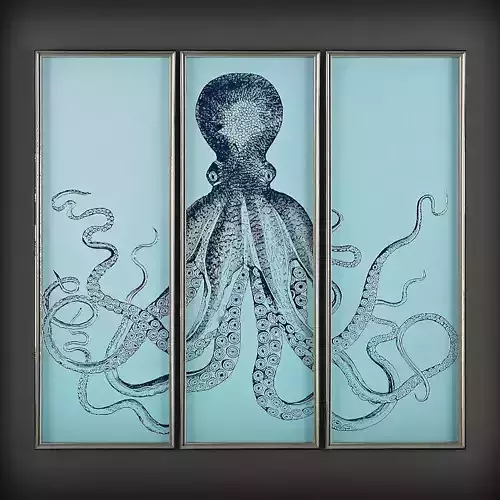 Picture Frames Low-poly 3D model