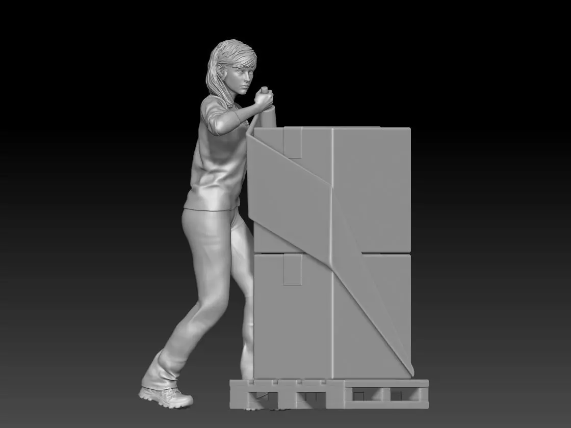 warehouse girl 3 3D print model