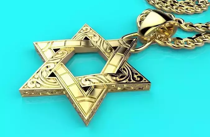 Star of David necklace 190