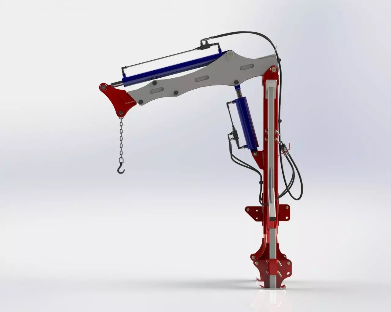 WG 0004 - Mounted crane - Engineering documentation 3D model