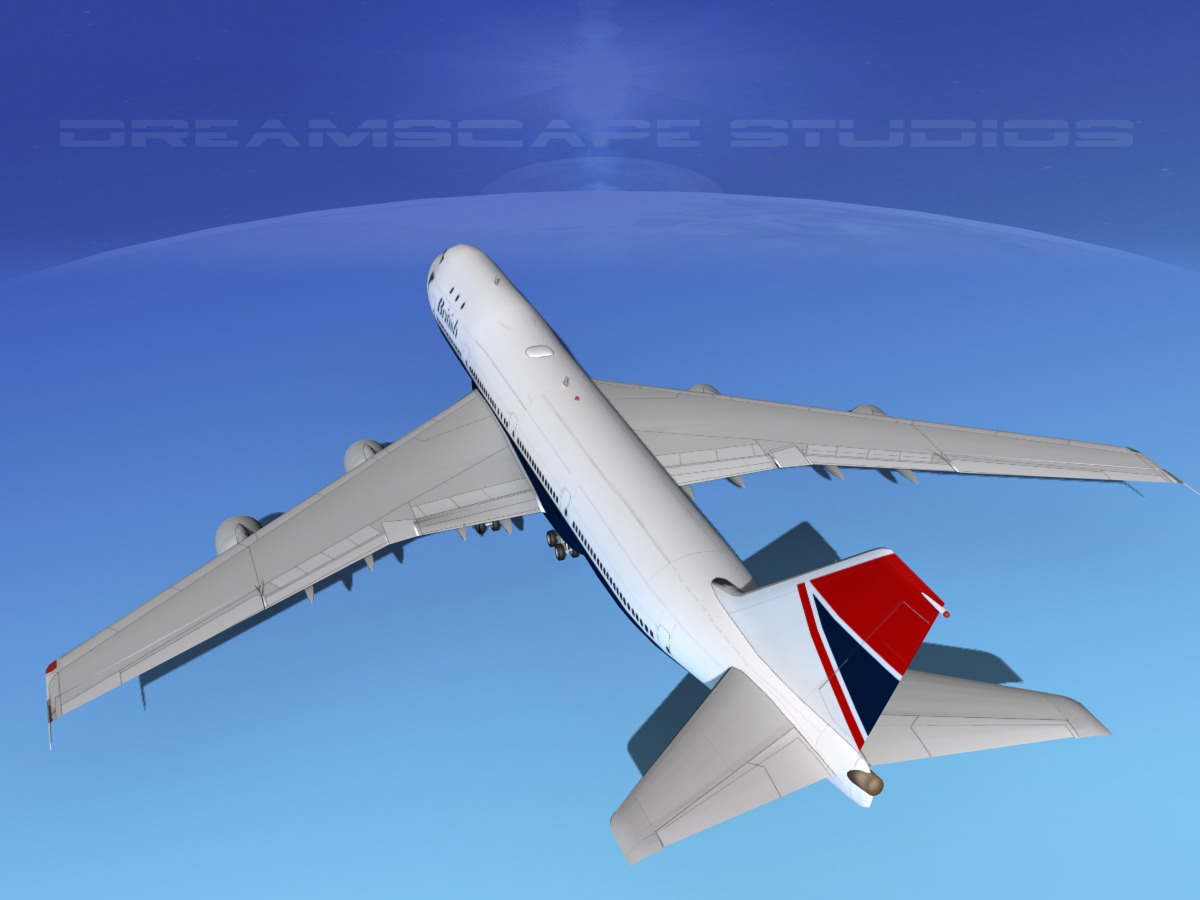 Boeing 747-100 British Airways 1 3D model_6