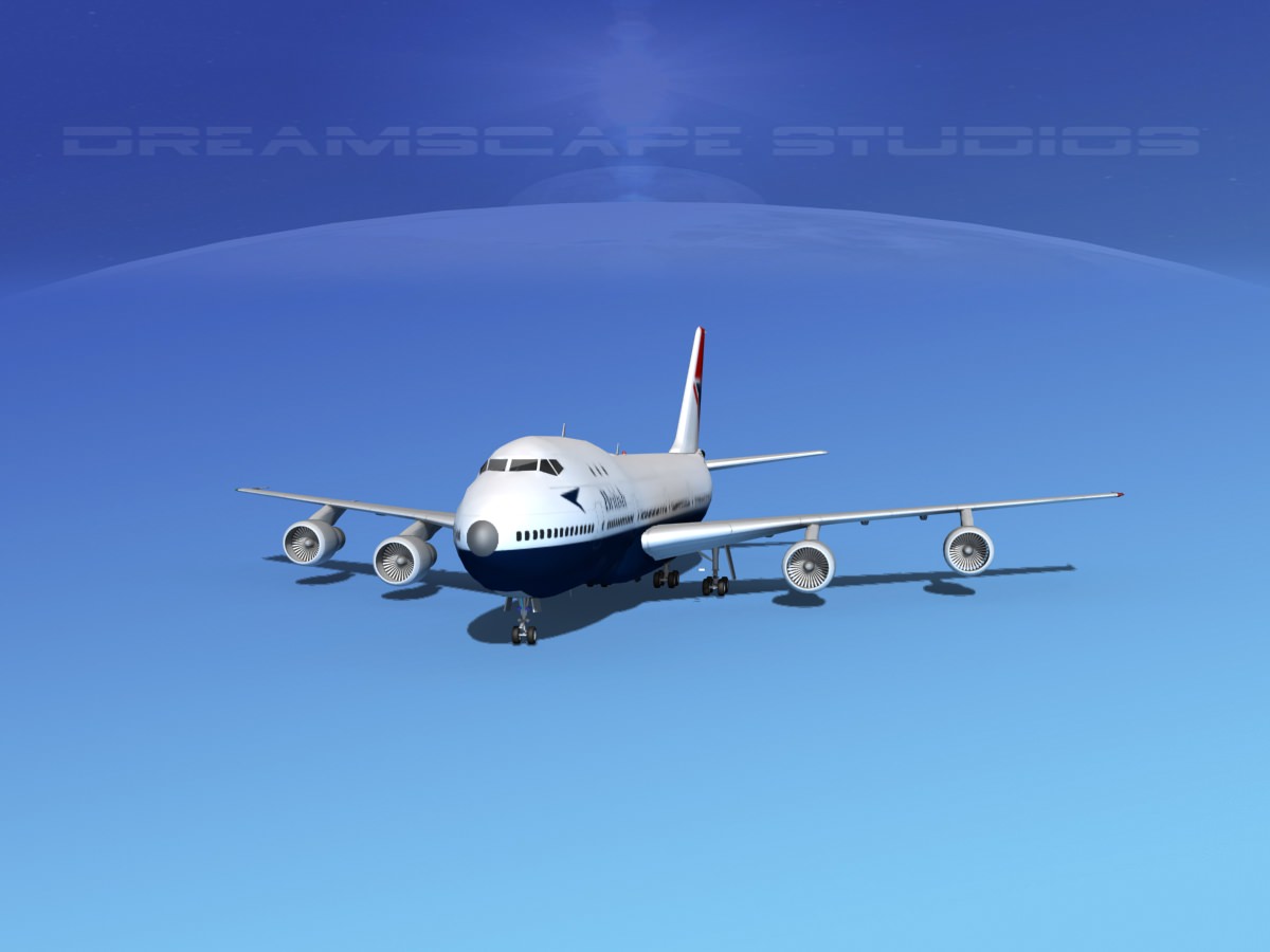 Boeing 747-100 British Airways 1 3D model_1