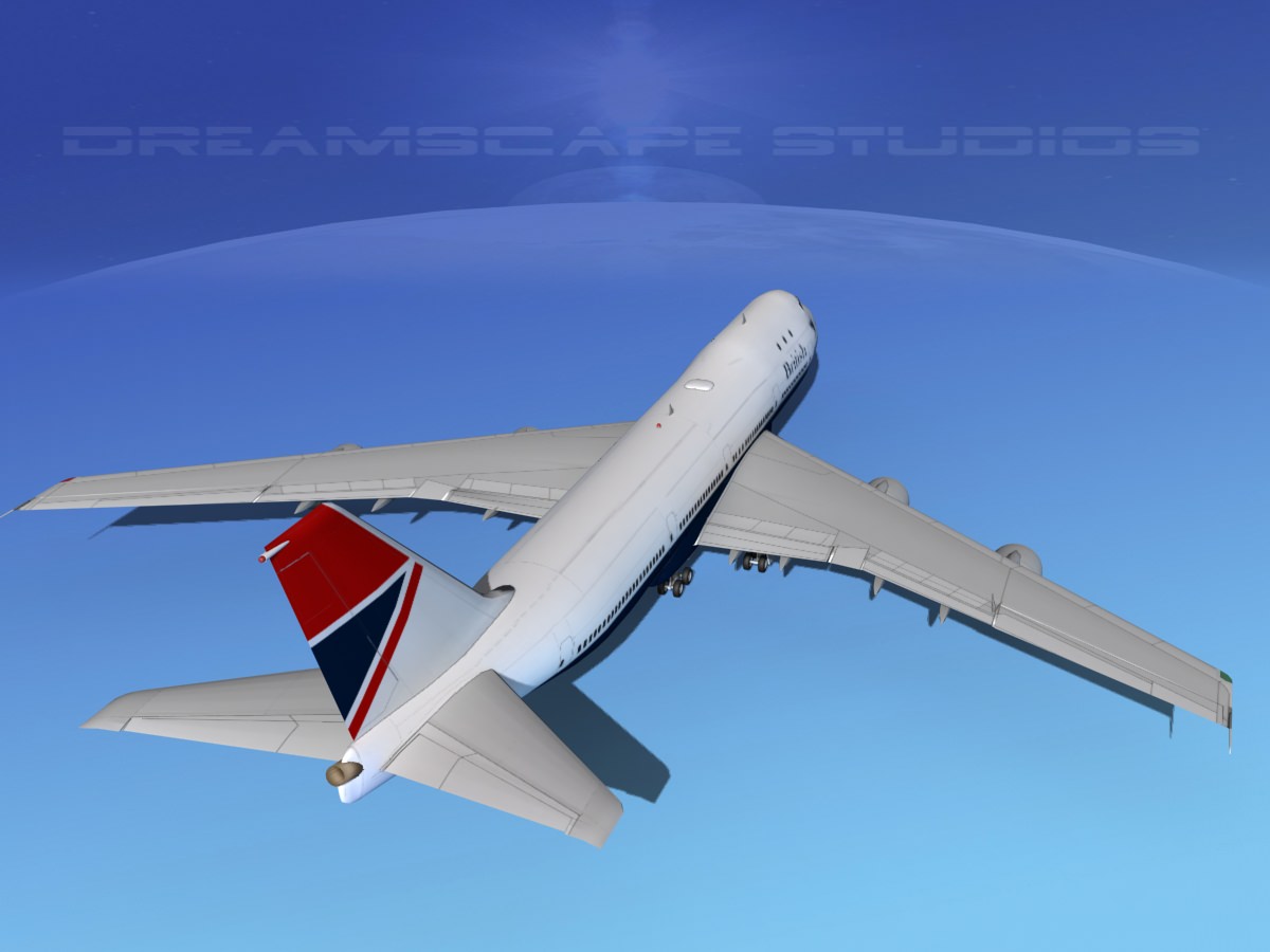Boeing 747-100 British Airways 1 3D model_7