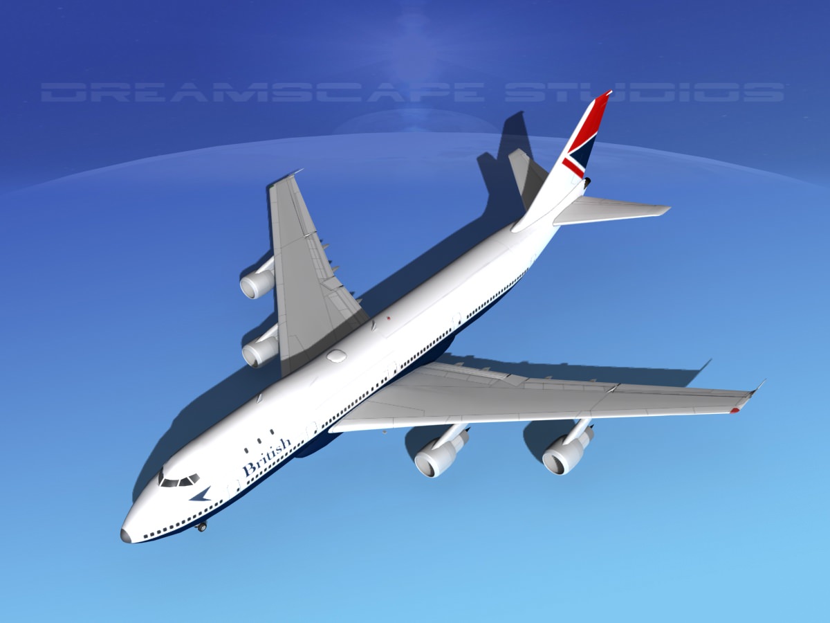 Boeing 747-100 British Airways 1 3D model_10
