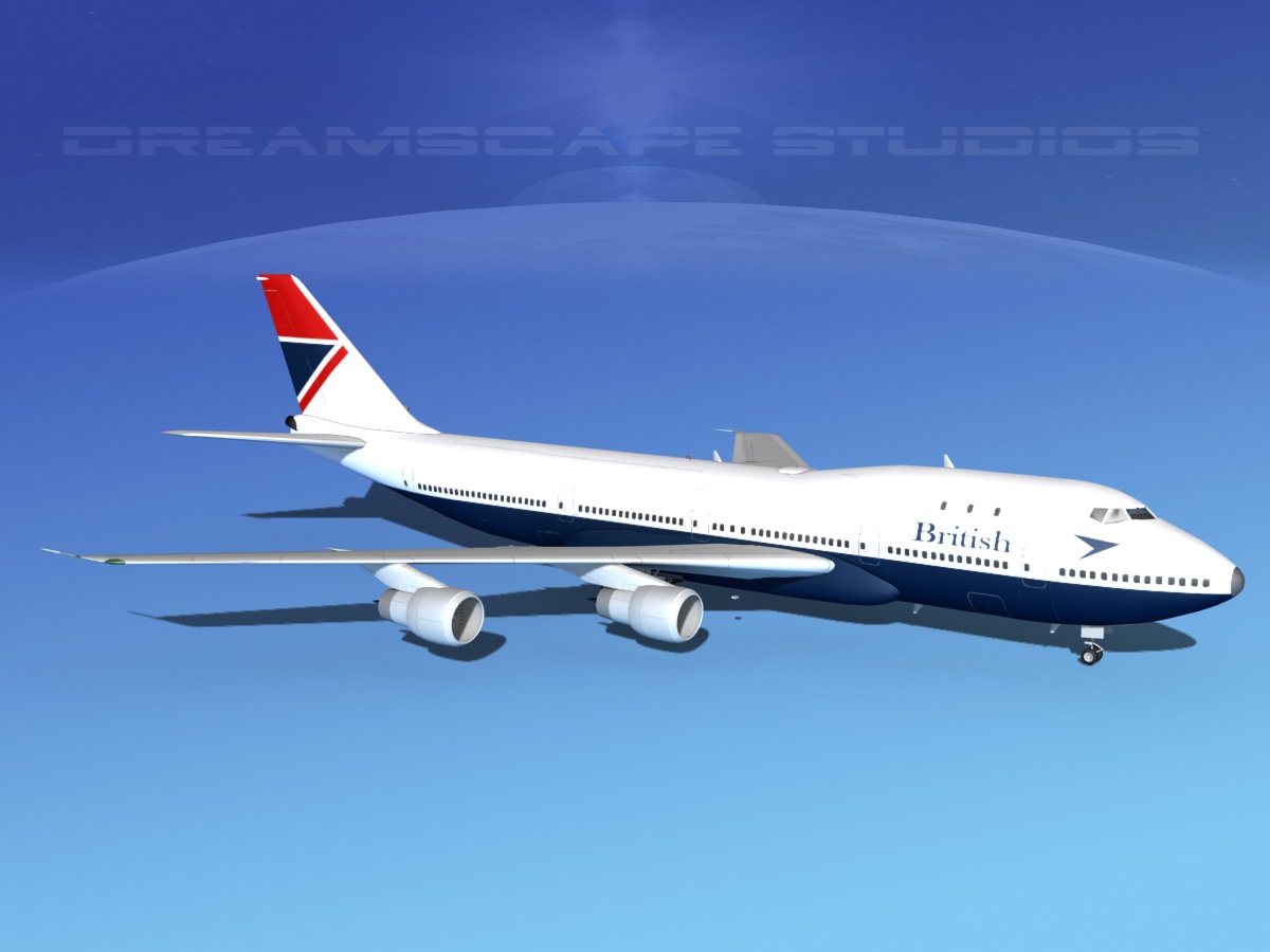 Boeing 747-100 British Airways 1 3D model_3