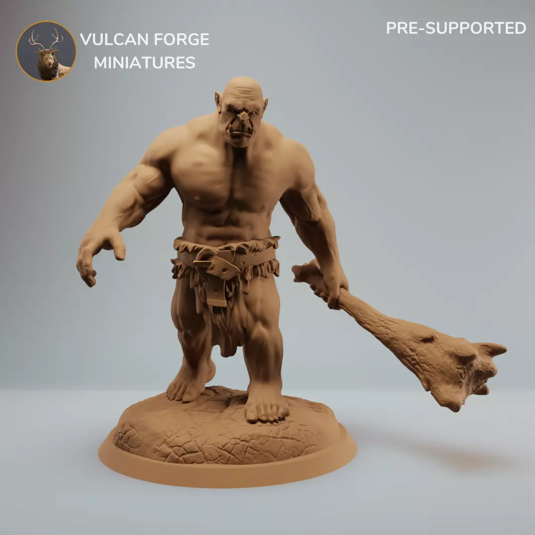 Ogre marauder with club 3D print model