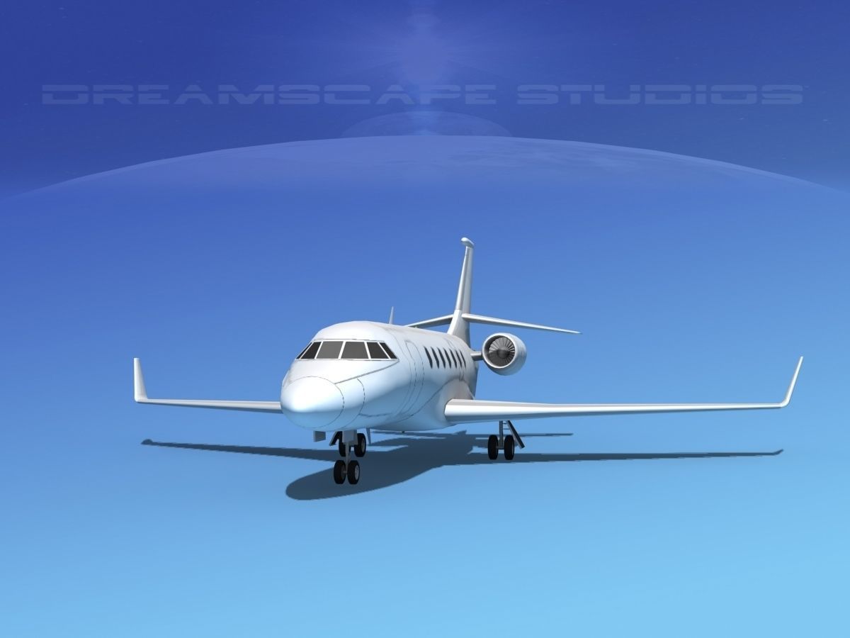 Dassault Falcon 2000 V01 3D model_1