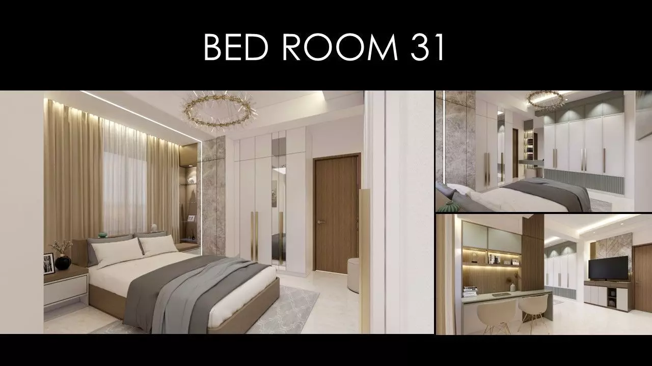 MORDERN BEDROOM 31 INTERIORS Low-poly 3D model