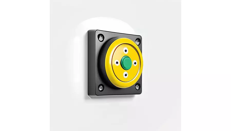 Industrial Machine Emergency Stop Button Housing for 3D print 3D model