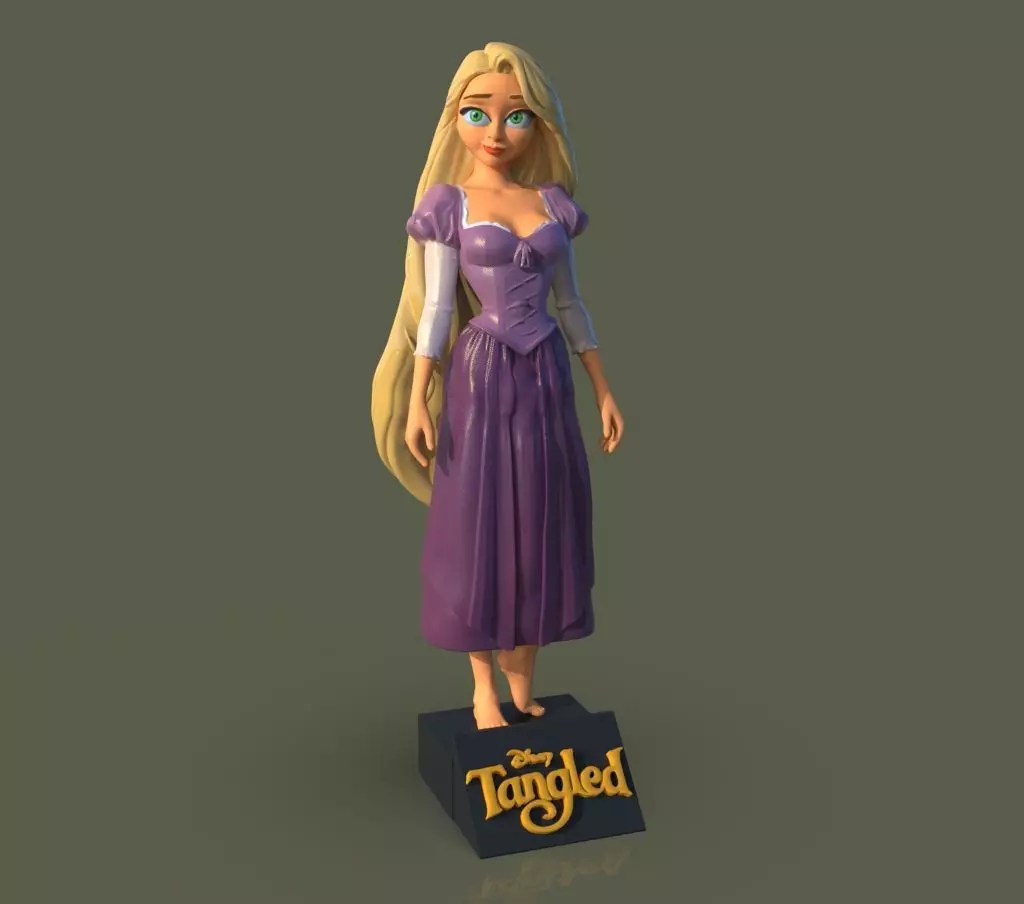 Tangled 3D print model
