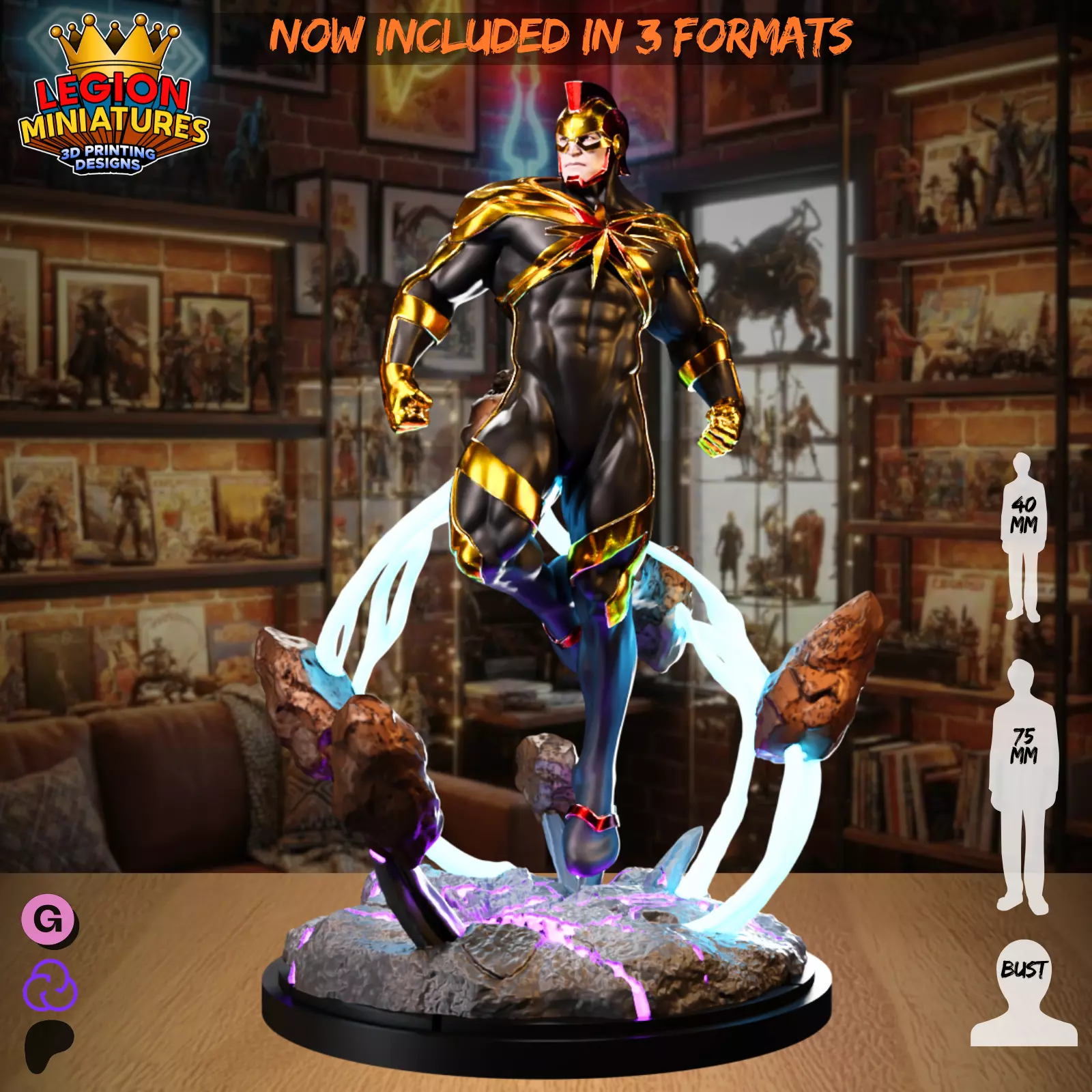 Captain Glory 3D print model