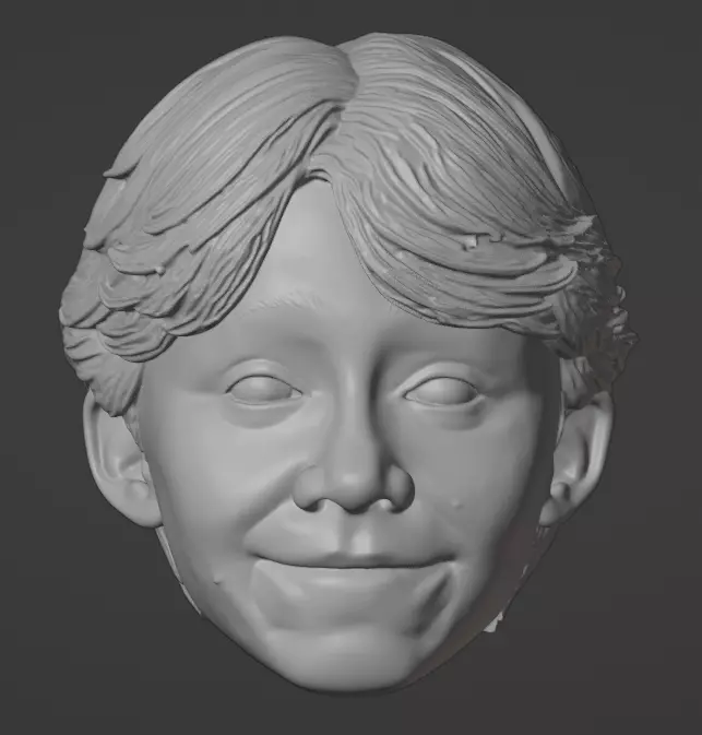 Ron Weasley Head - Harry Potter and the philosophers stone 3D print model