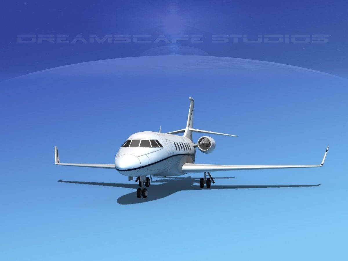 Dassault Falcon 2000 V08 3D model_1