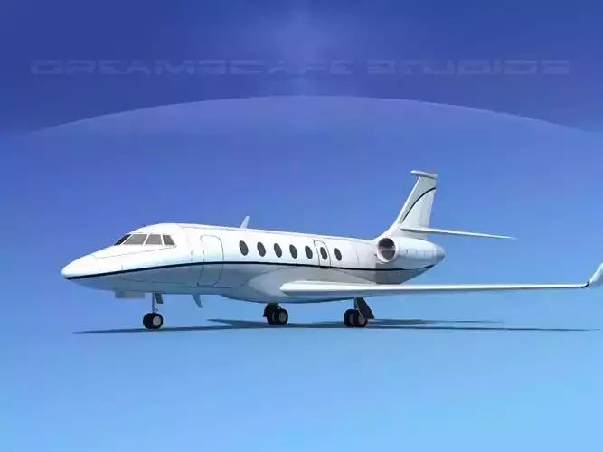 Dassault Falcon 2000 V08 3D model