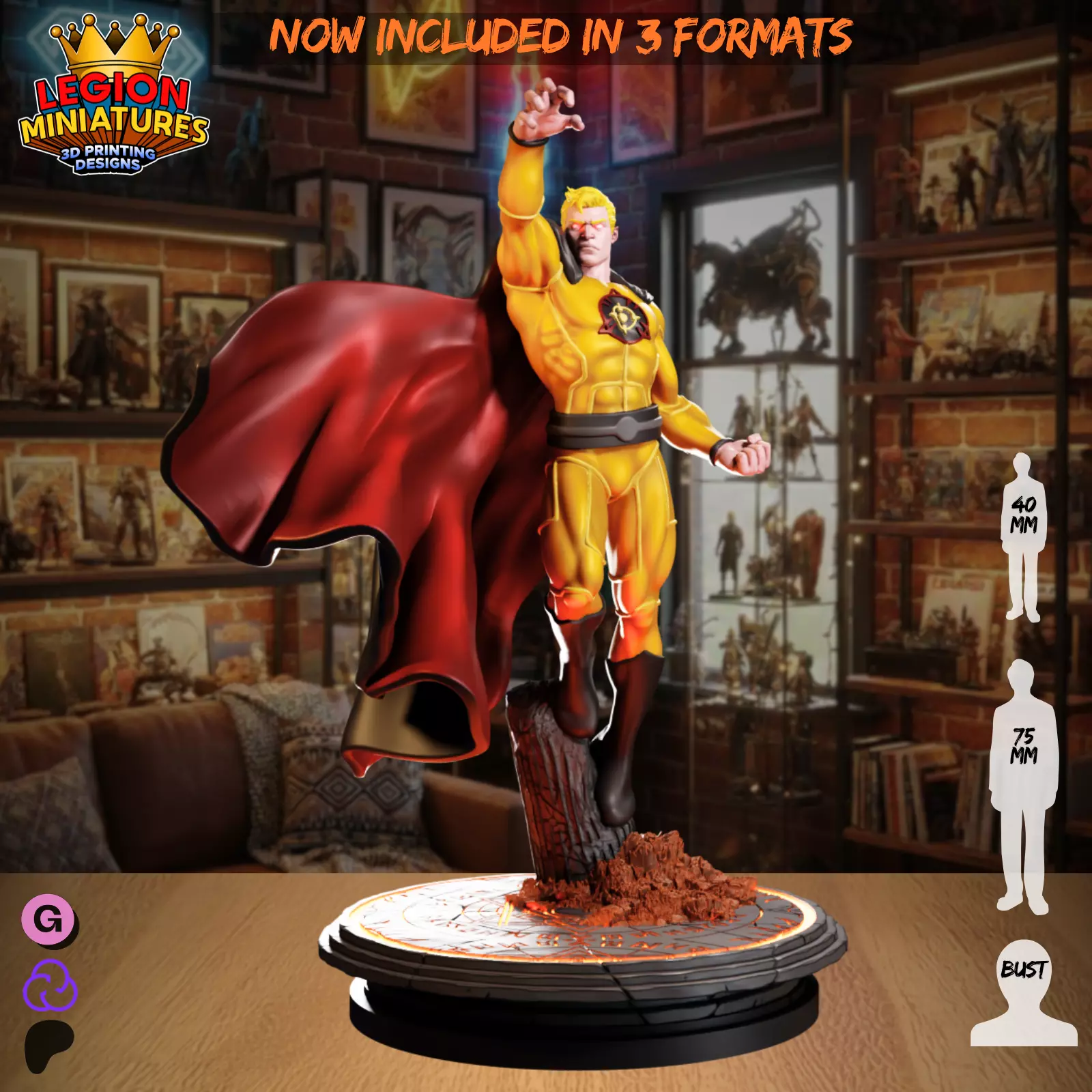 Sun God 3D print model