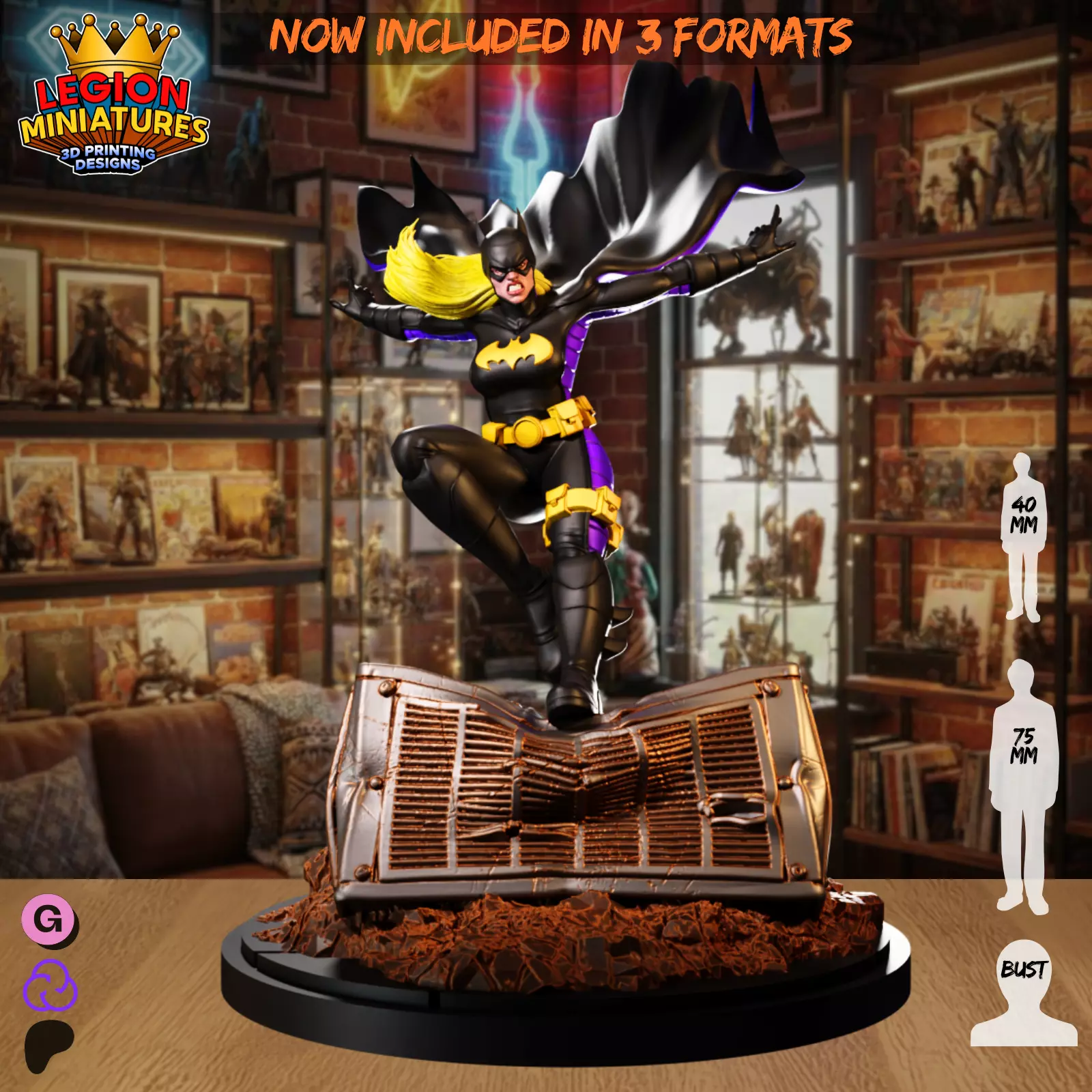 Batgirl 3D print model