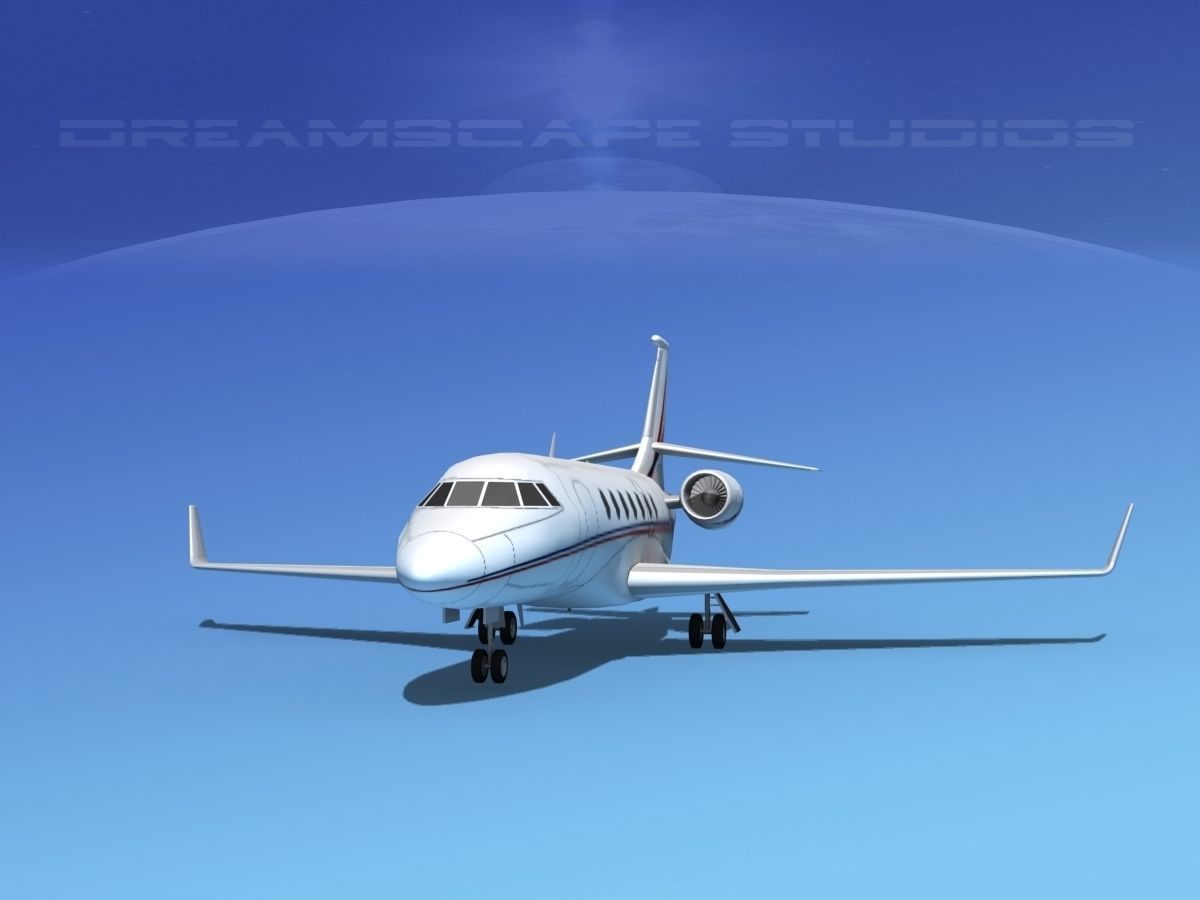 Dassault Falcon 2000 V14 3D model_1