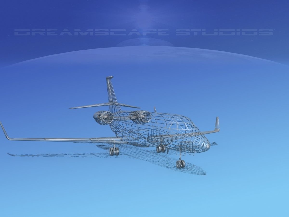 Dassault Falcon 2000 V14 3D model_12