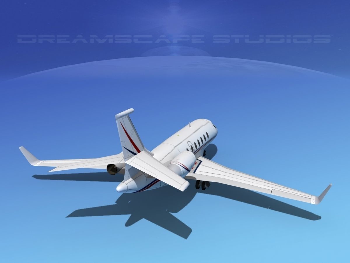 Dassault Falcon 2000 V14 3D model_6