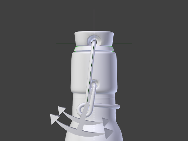 Rubber-sealed bottle 50CL 3D model_5