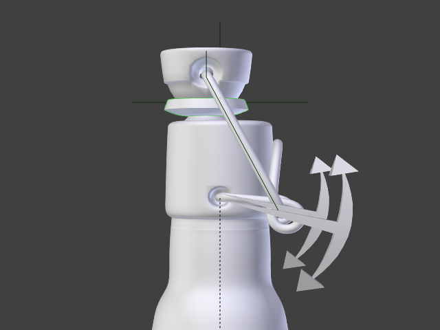 Rubber-sealed bottle 50CL 3D model_7