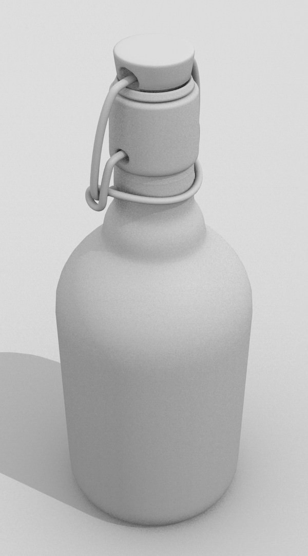 Rubber-sealed bottle 50CL 3D model_4