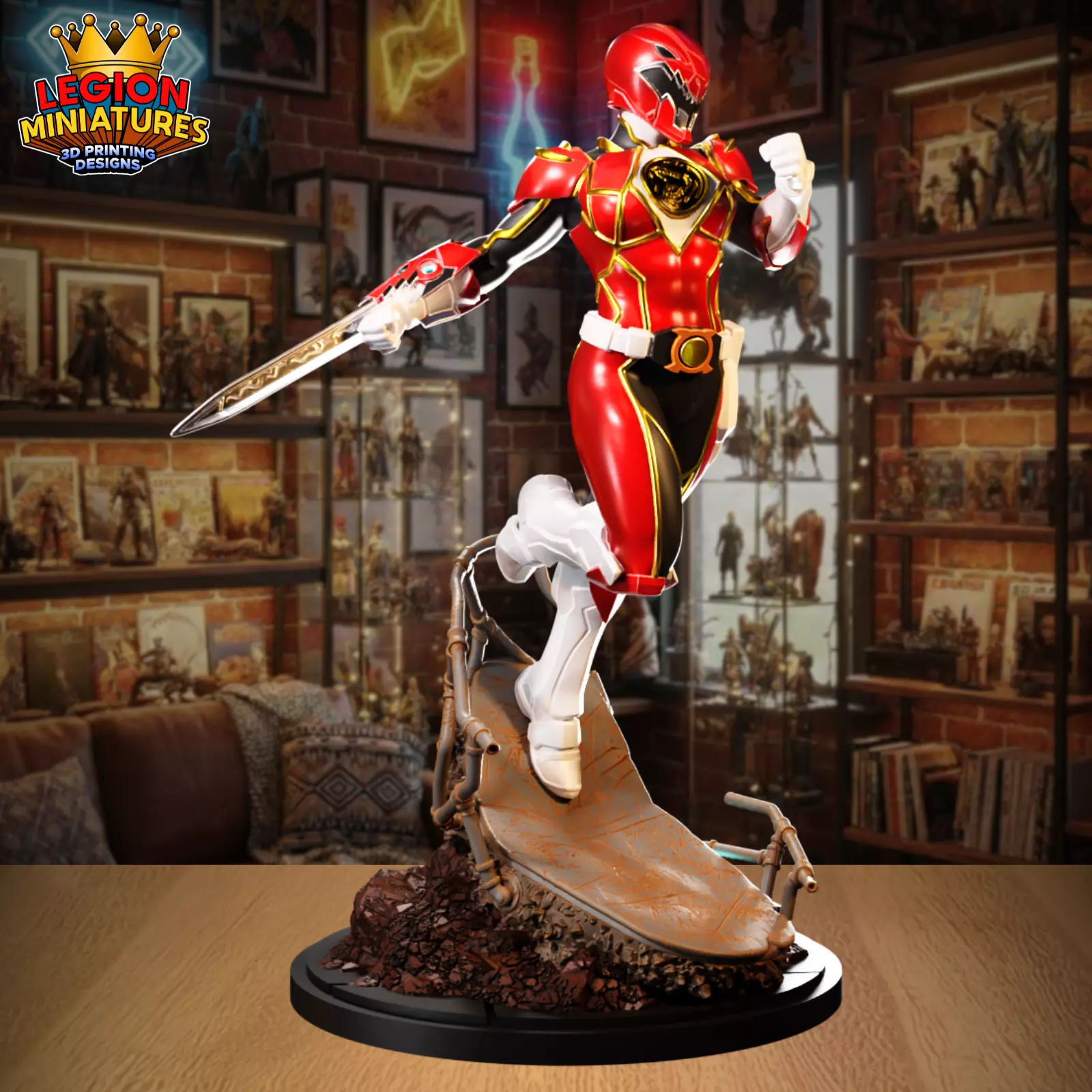 Power Rangers Prime Red Ranger 3D print model