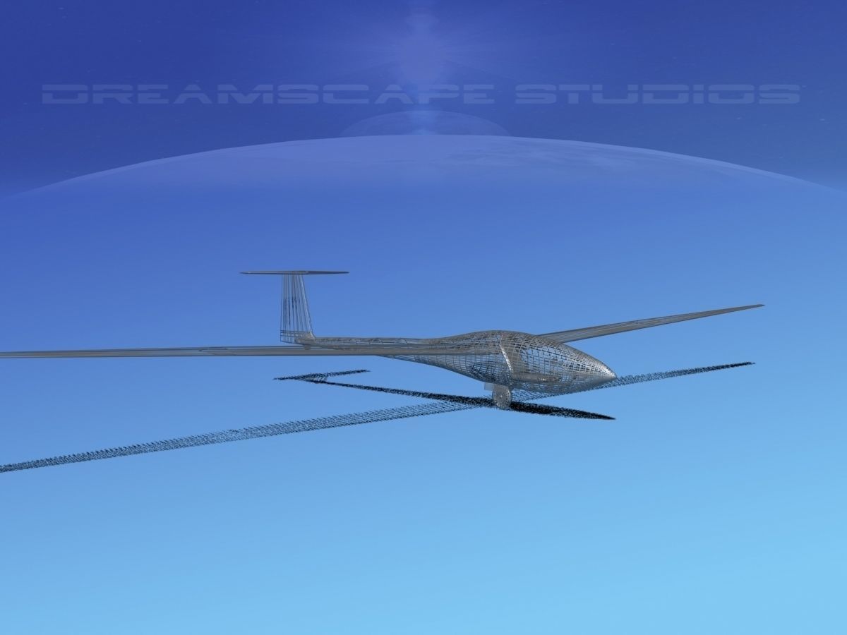 Glaser Dirks DG-200 17-metre Sailplane  3D model_12