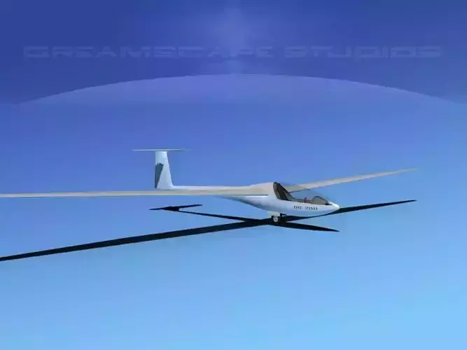 Glaser Dirks DG-200 17-metre Sailplane  3D model