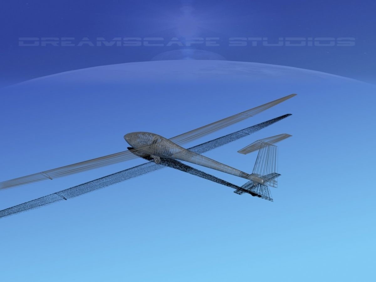 Glaser Dirks DG-200 17-metre Sailplane  3D model_13