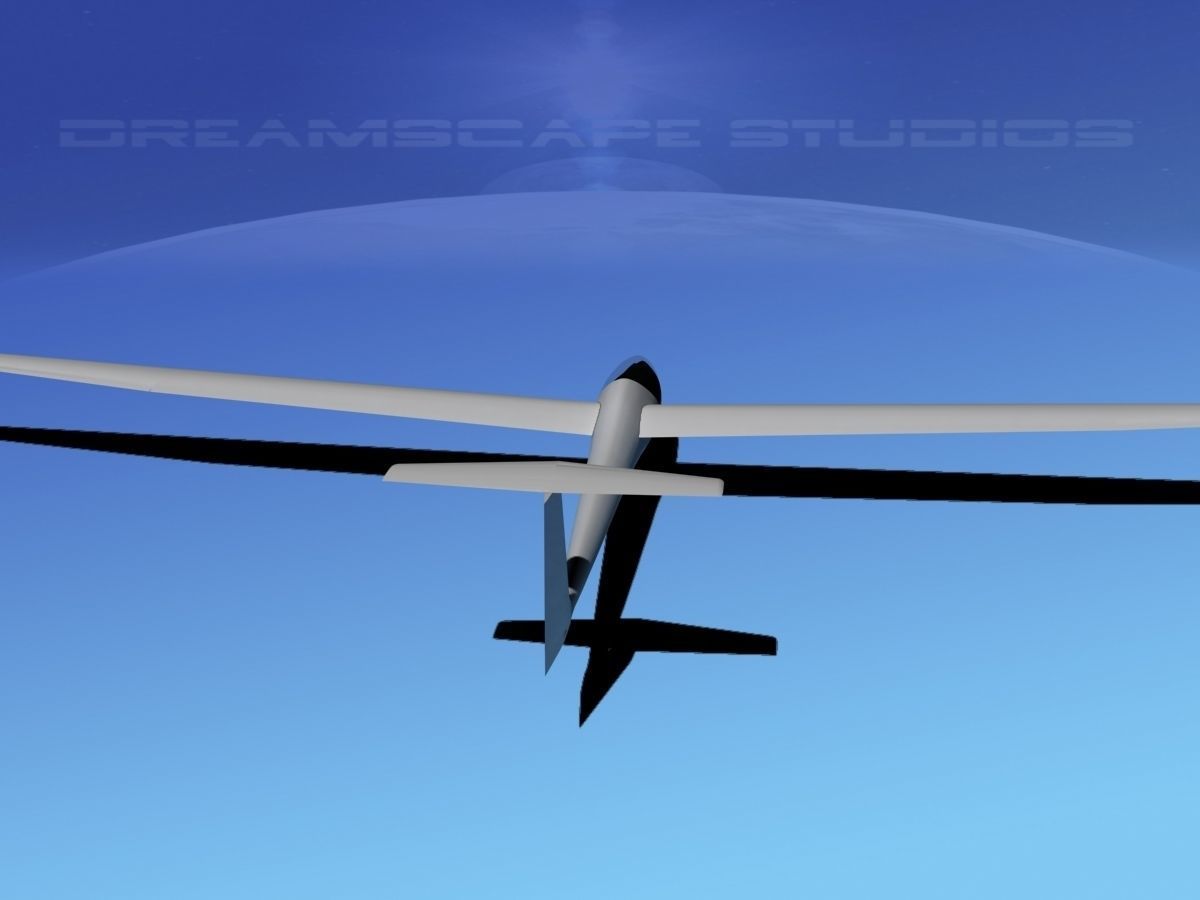 Glaser Dirks DG-200 17-metre Sailplane  3D model_3
