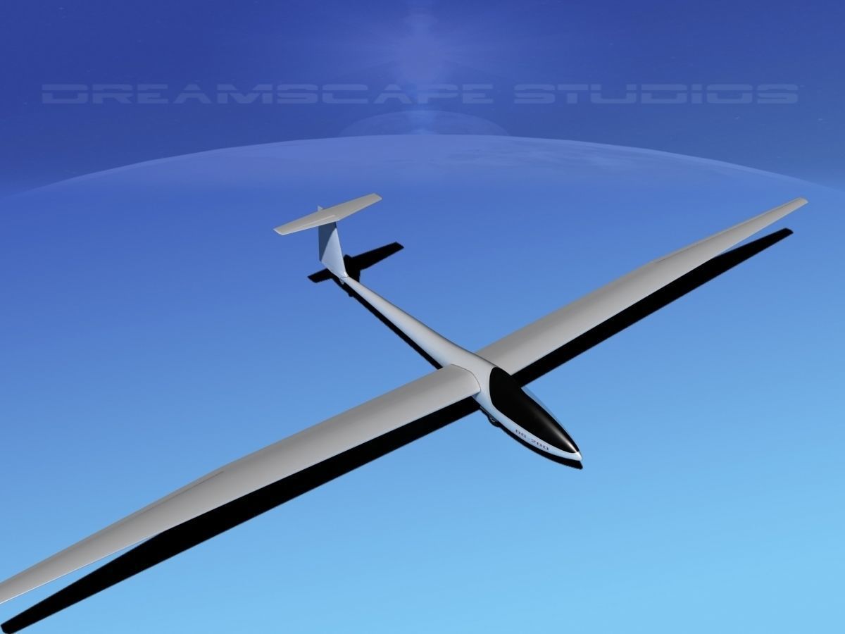Glaser Dirks DG-200 17-metre Sailplane  3D model_9