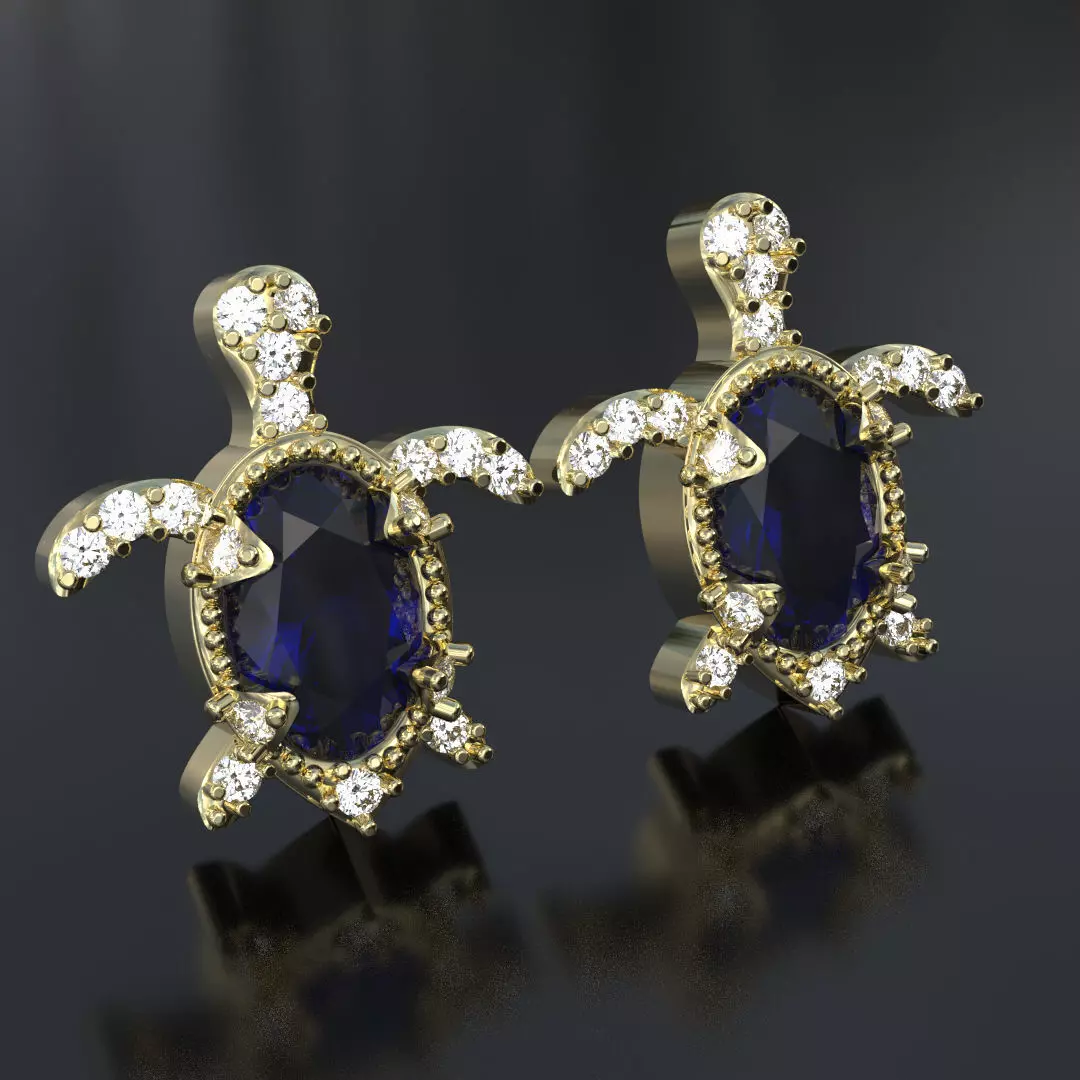 Pendientes de Tortuga 3D print model