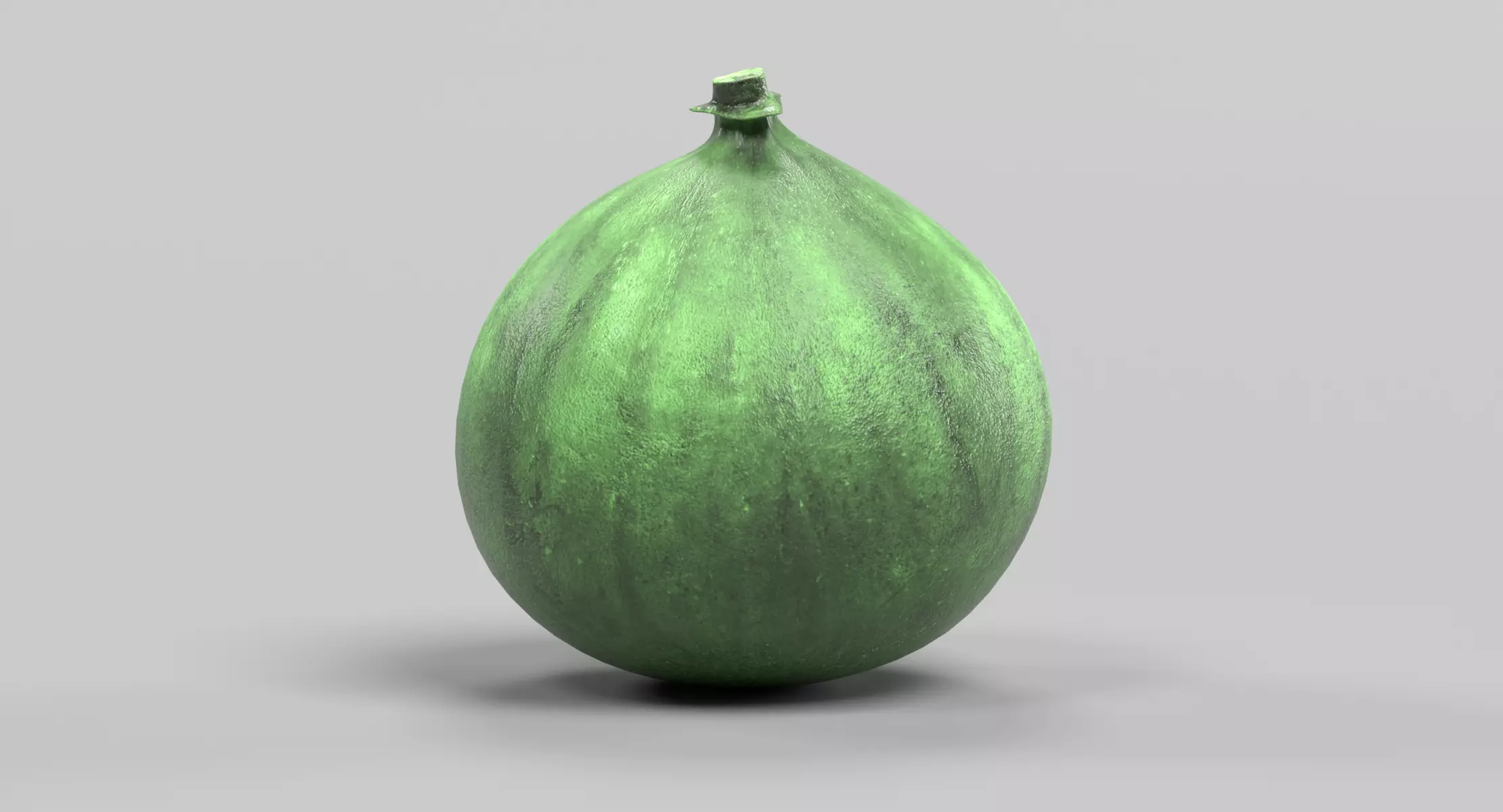 Fig - Green Fresh Fruit 3D model