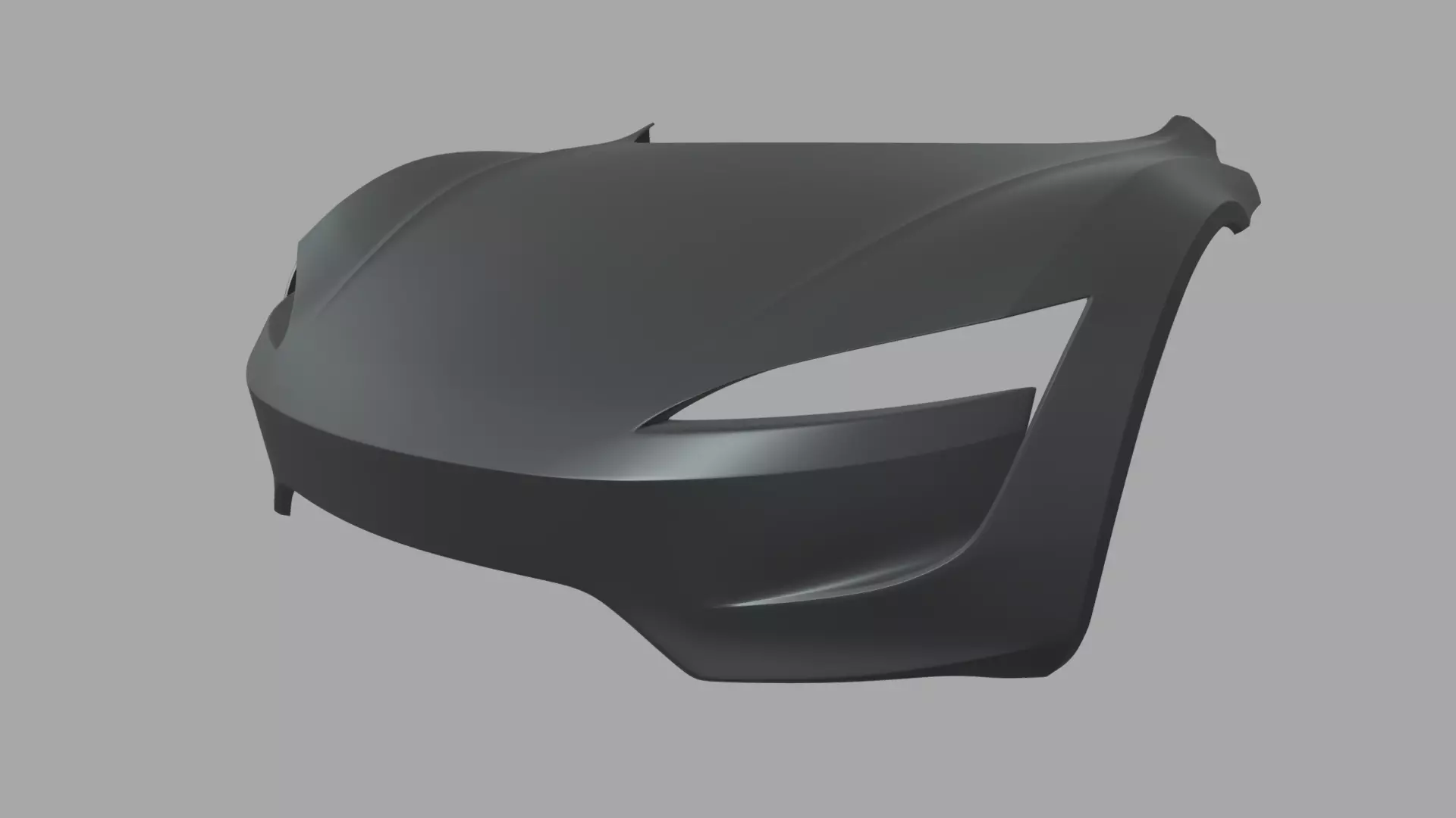 Front Bumper Tesla Roadster 2020 Low-poly 3D model