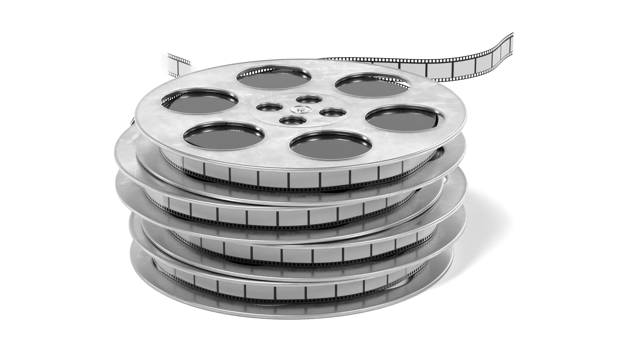 Film Reel - Cinematic Movie Spool for Projection 3D model