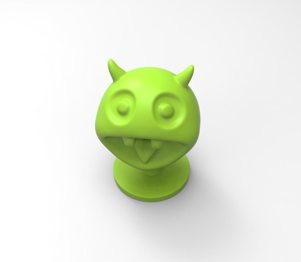 Devil lovetongue  3D print model_3
