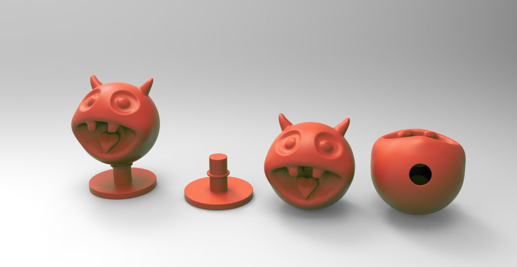 Devil lovetongue  3D print model_6