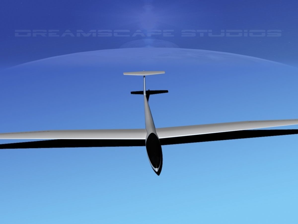 Glaser Dirks DG-200 17 Mtr Sailplane V01 3D model_8