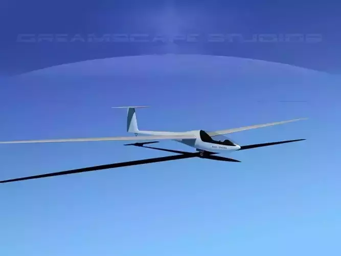 Glaser Dirks DG-200 17 Mtr Sailplane V01 3D model