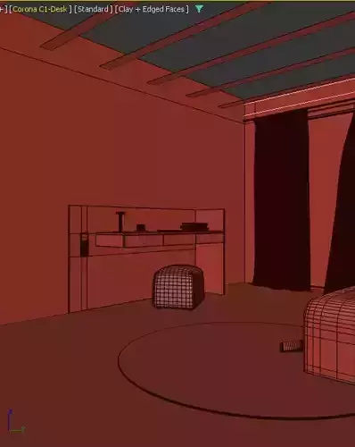 Modern Minimal Living Room Interior Scene Modular Setup 3D Model 3D model 6