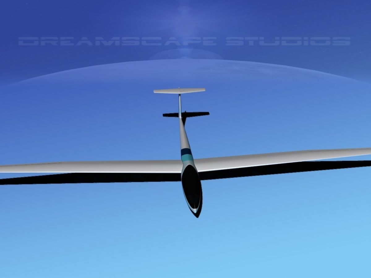 Glaser Dirks DG-200 17 Mtr Sailplane V03 3D model_8