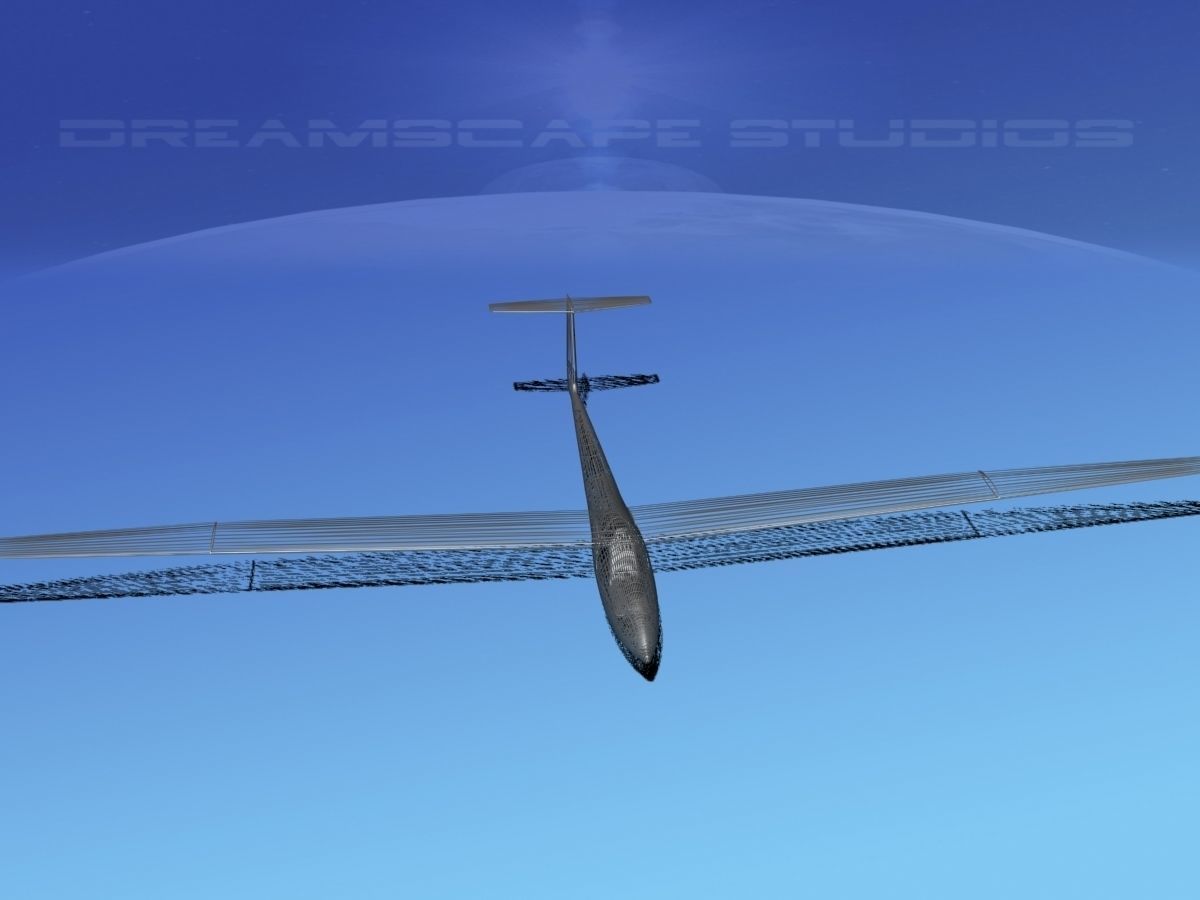 Glaser Dirks DG-200 17 Mtr Sailplane V03 3D model_14