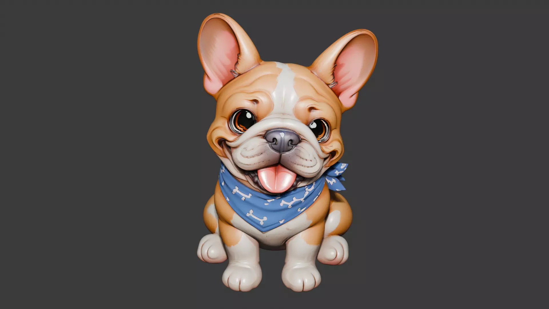 French bulldog 3D print model