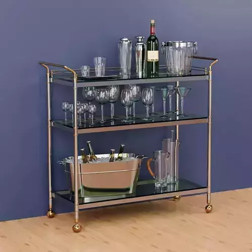 Bar Service table 3D model