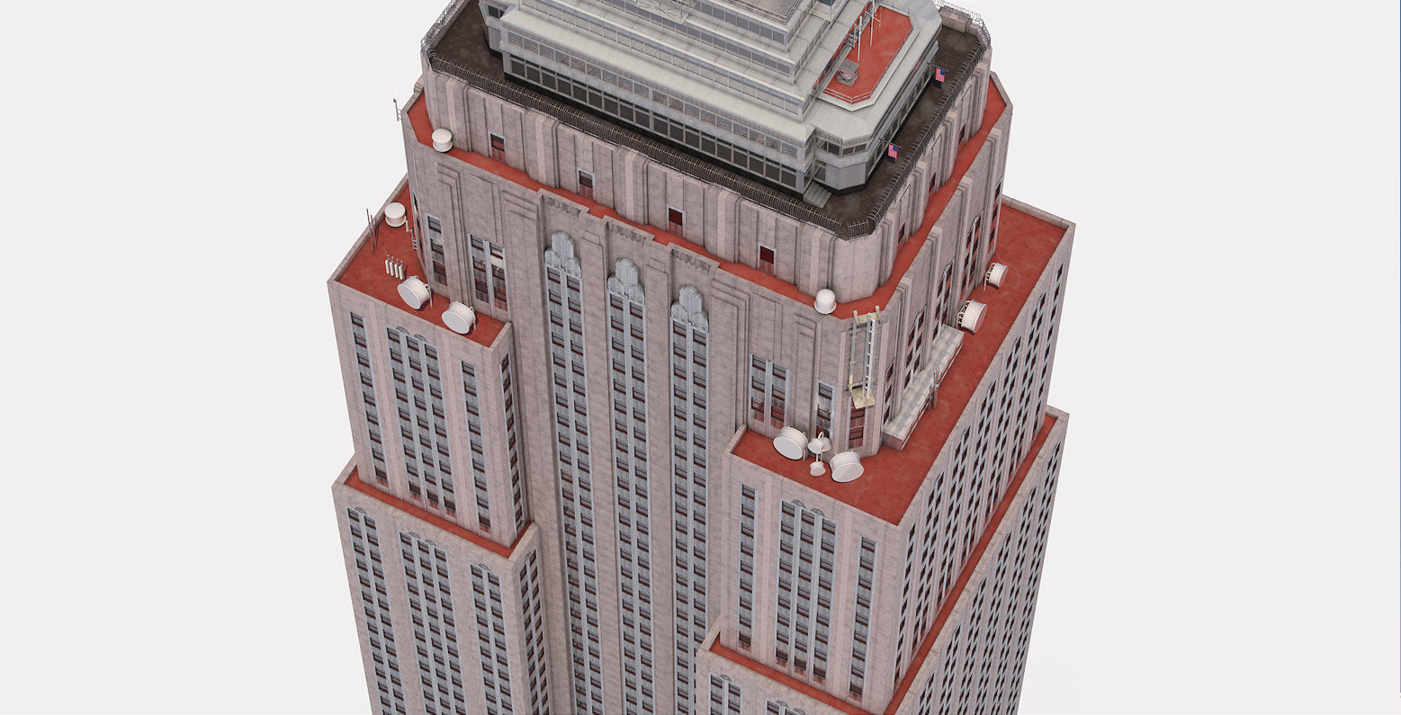 Empire State Building New York 3D model_29