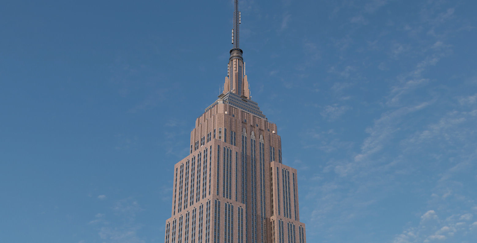 Empire State Building New York 3D model_3