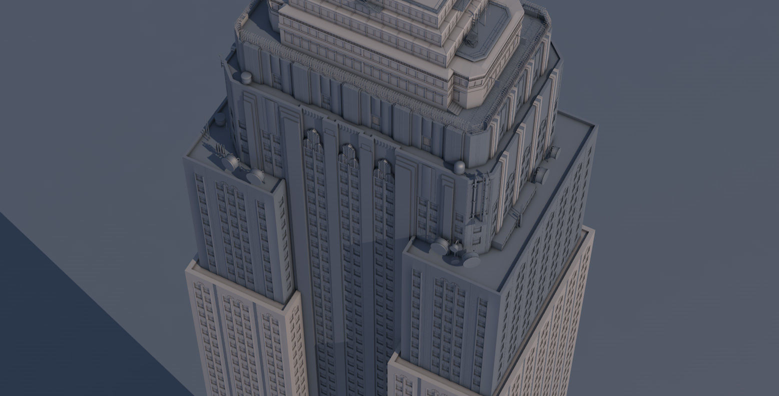 Empire State Building New York 3D model_43