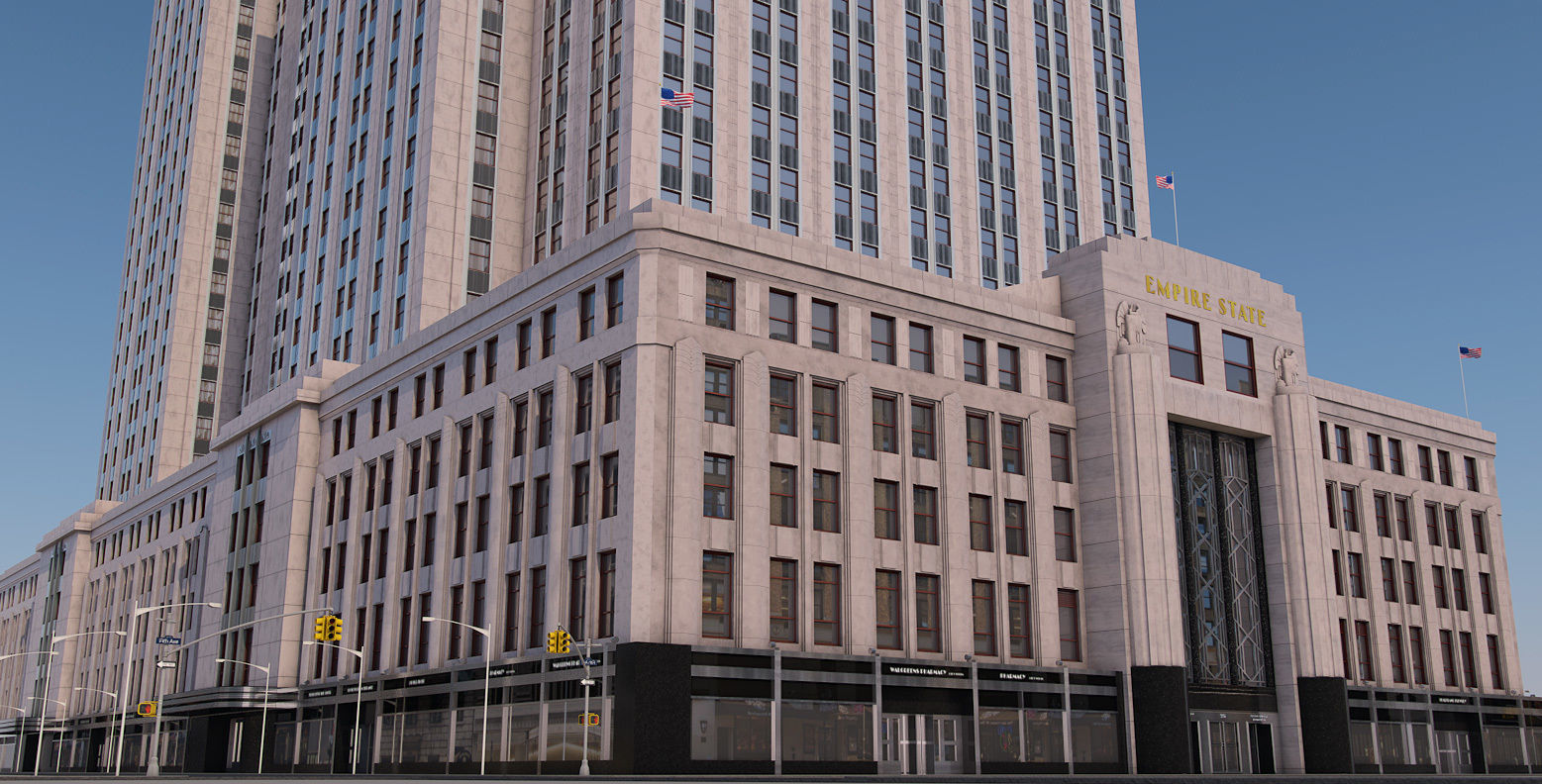 Empire State Building New York 3D model_10